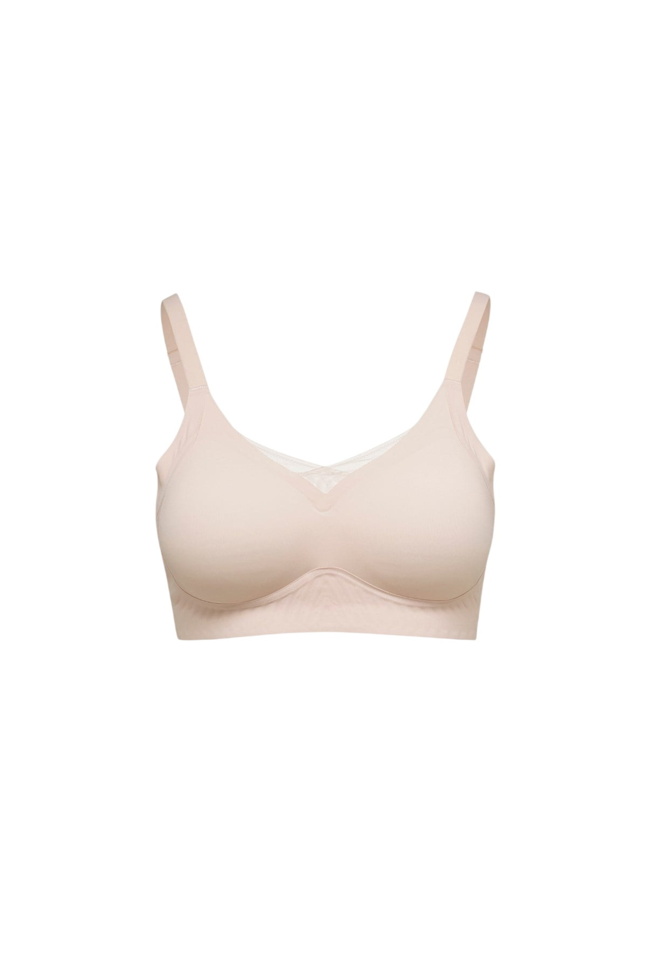 C&City Bralette Bra in Beige: front
