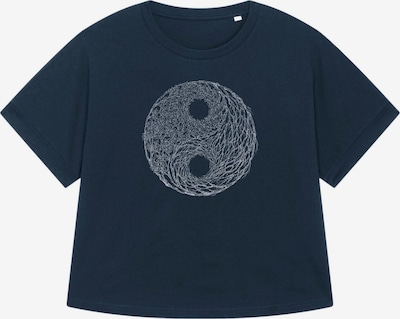 Life-Tree Oversizeshirt 'Organic Fairwear Oversized Shirt Women YinYang Navy Blue' in XS in navy, Produktansicht