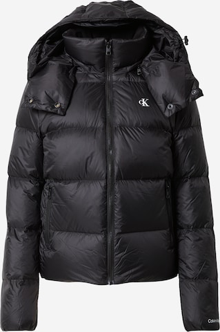 Calvin Klein Jeans Winter Jacket in Black: front