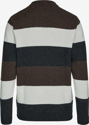 Cleptomanicx Sweater 'El Stripico' in Brown