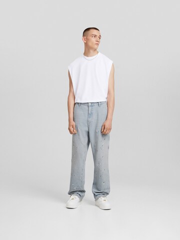 Bershka Loosefit Farmer - kék