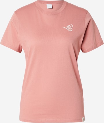 Iriedaily Tričko 'Monstera' – červená: přední strana