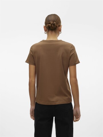 VERO MODA T-Shirt 'PAULA' in Braun