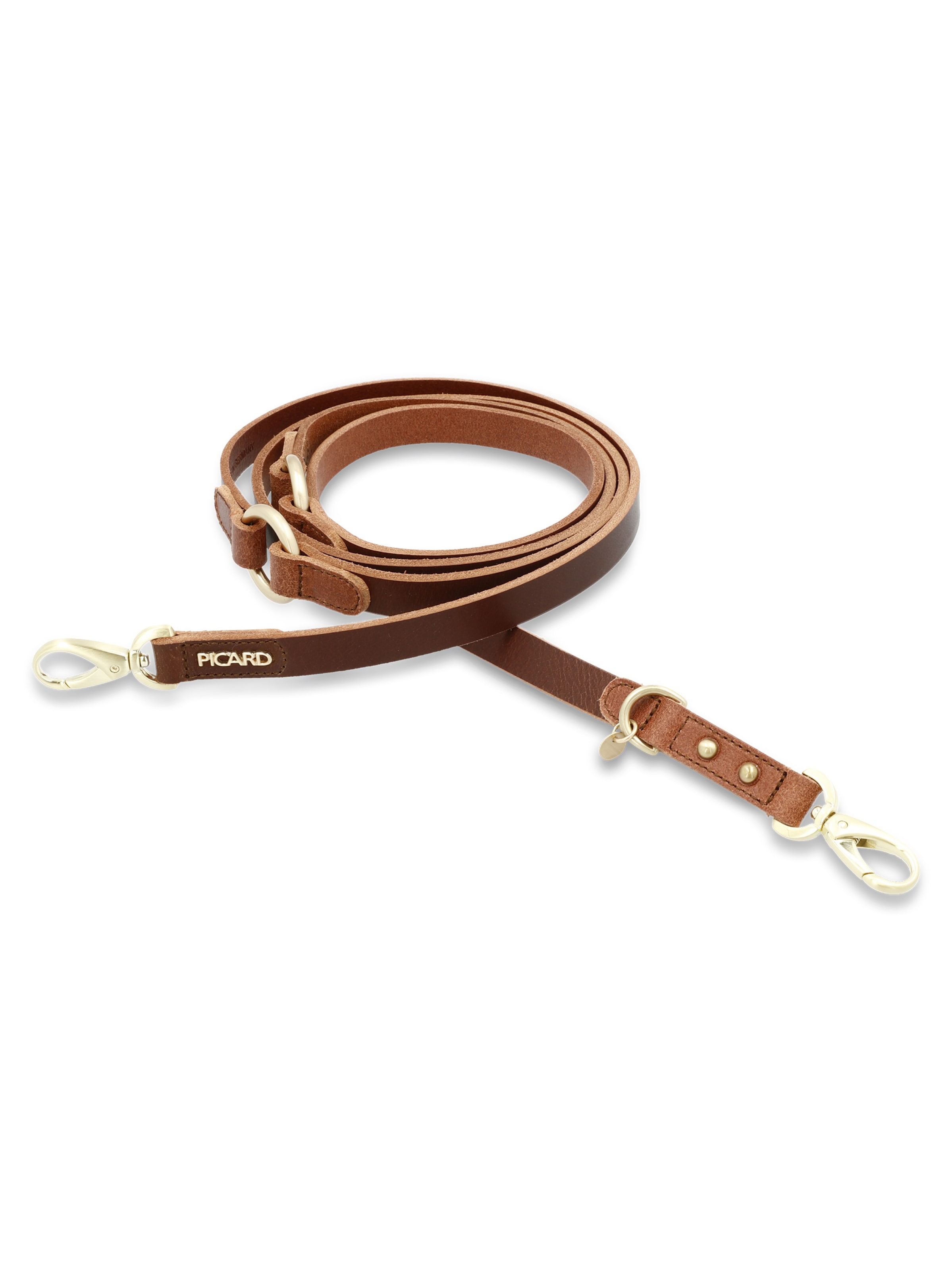 Picard Hundeleine 'Susi' in Braun: Vorderseite