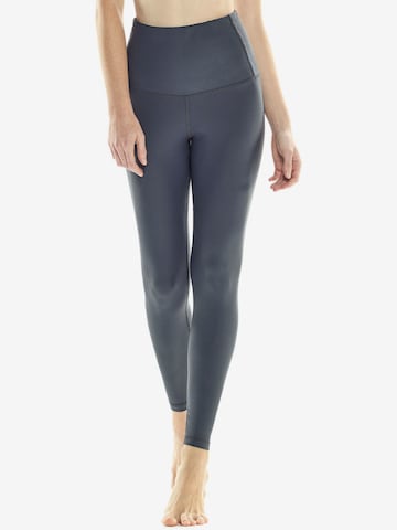 Skinny Pantalon de sport 'HWL112C' Winshape en gris : devant