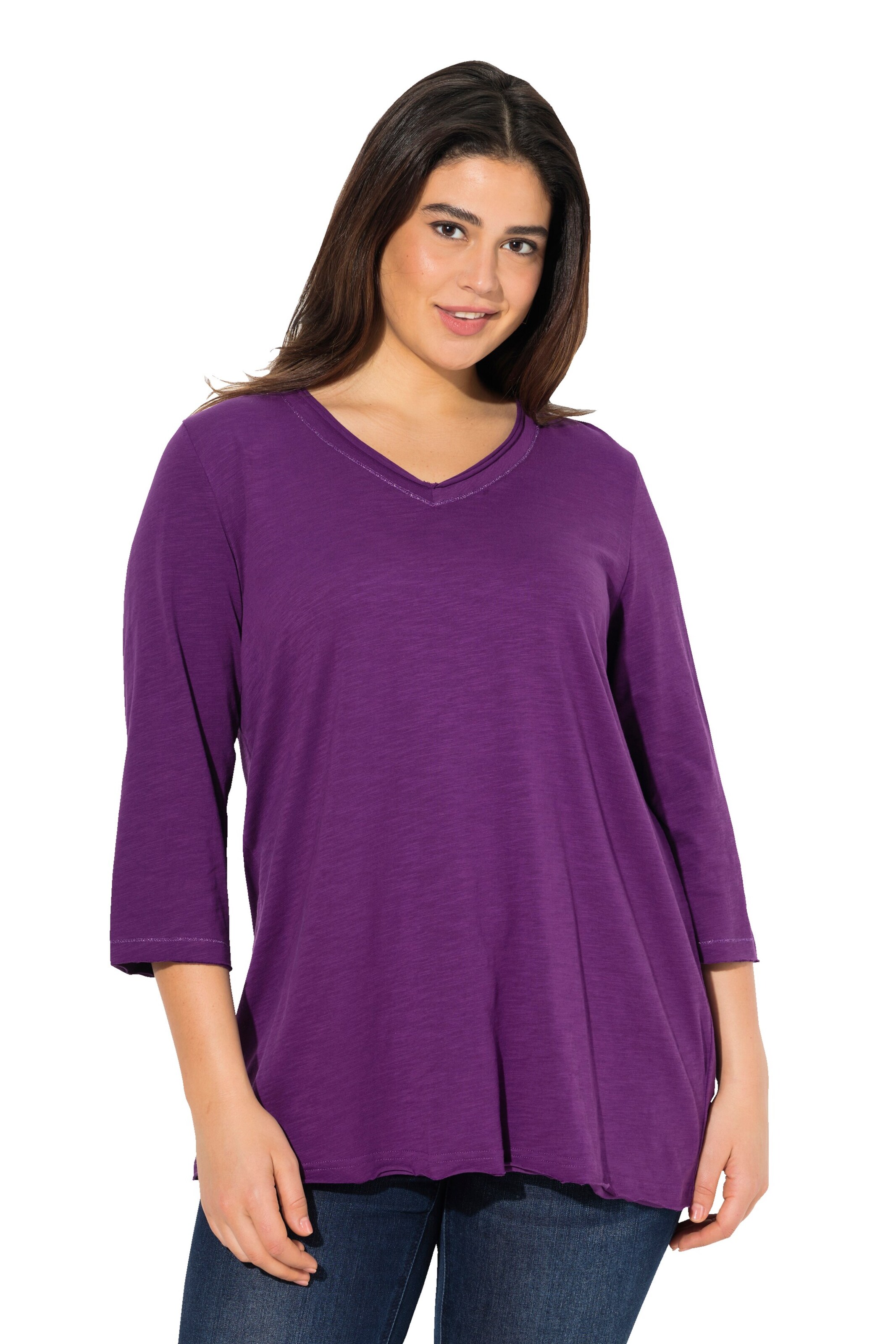 Ulla Popken Shirt in Purple: front