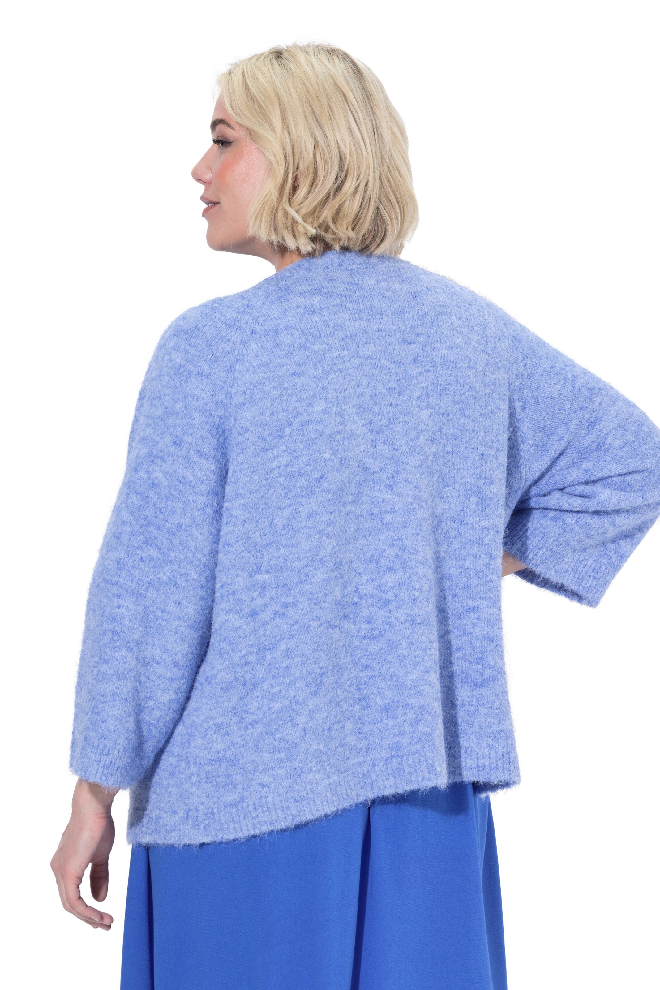 Ulla Popken Strickjacke in Blau