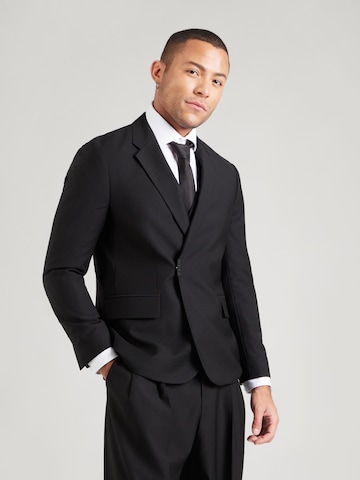 Slim fit Giacca business da completo 'Hans' di HUGO in nero: frontale