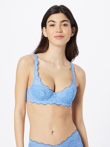 TRIUMPH Regular Bra 'Amourette 300' in Blue: front