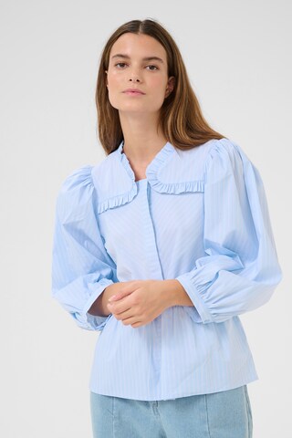 KAREN BY SIMONSEN Blouse 'Zuma Nette' in Blauw: voorkant