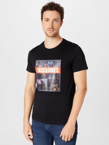 JACK & JONES Shirt 'Club' in Black: front