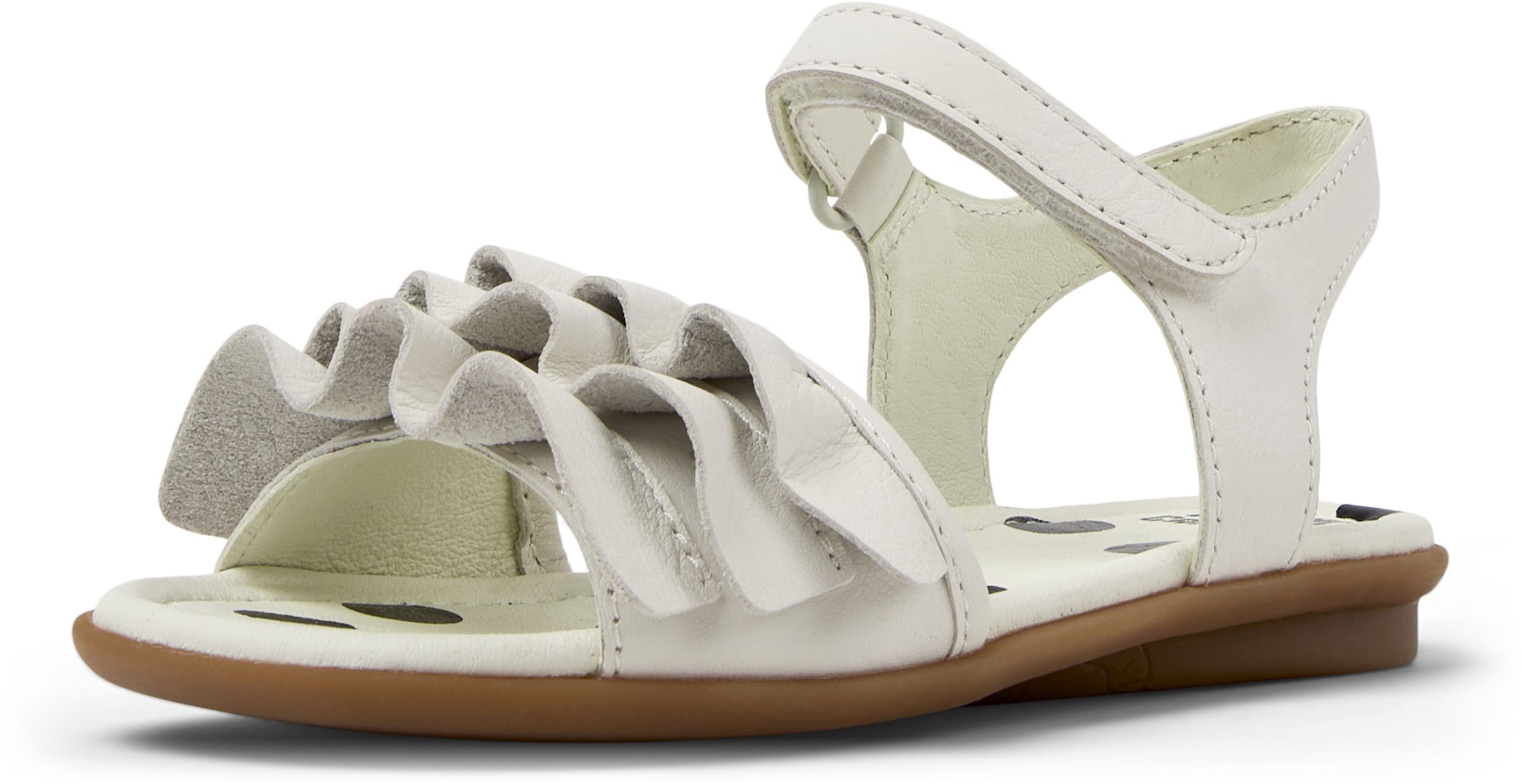 CAMPER Sandalen ' Right Kids Twins ' in Wit: voorkant
