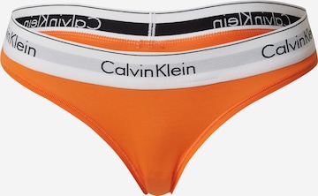 Calvin Klein Underwear Thong in Orange: front