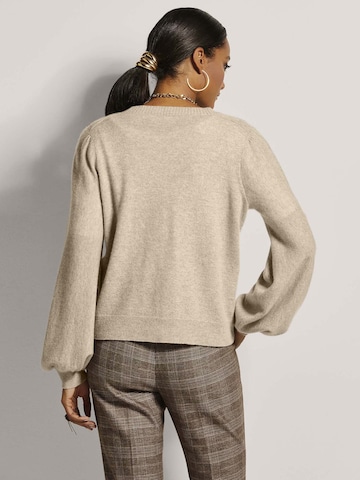 MADELEINE Gebreid vest in Bruin