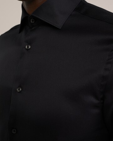 WE Fashion Slim fit Button Up Shirt in Black