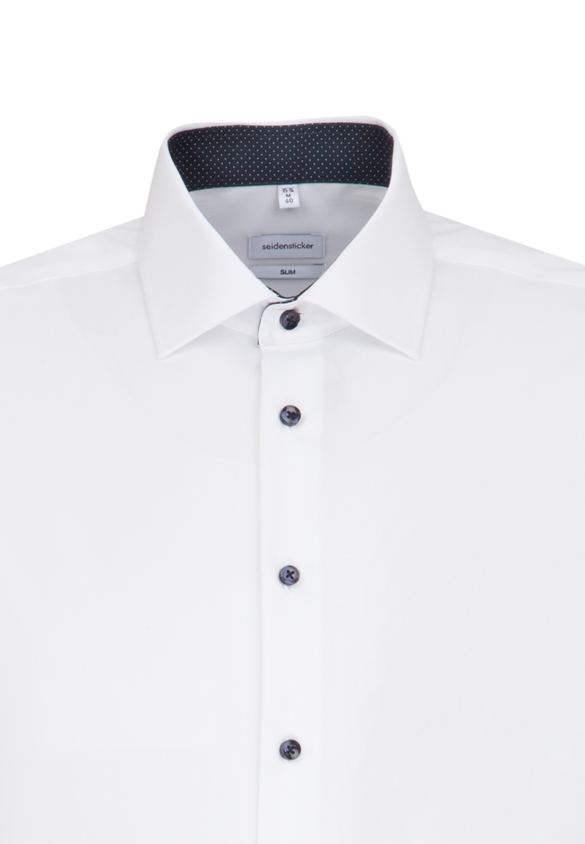 Coupe slim Chemise business ' Slim ' SEIDENSTICKER en blanc