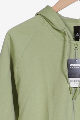 ADIDAS PERFORMANCE Sweatshirt & Zip-Up Hoodie in L in Green