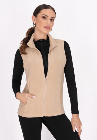 faina Athlsr Weste in Beige: Vorderseite