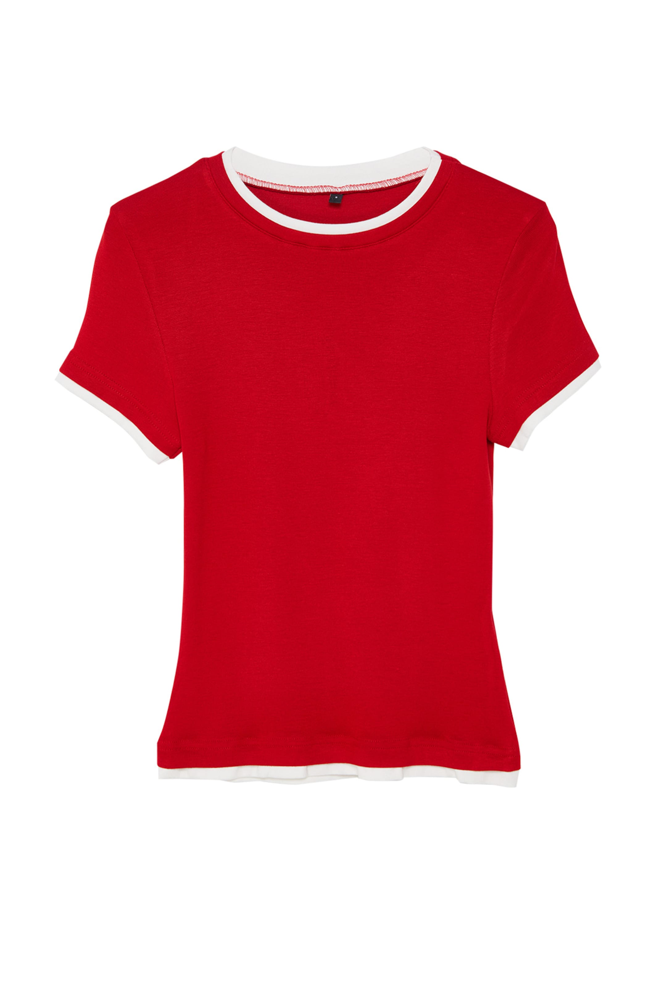Trendyol - Camisa em vermelho: frente