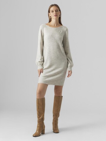 VERO MODA Gebreide jurk 'LEFILE' in Grijs