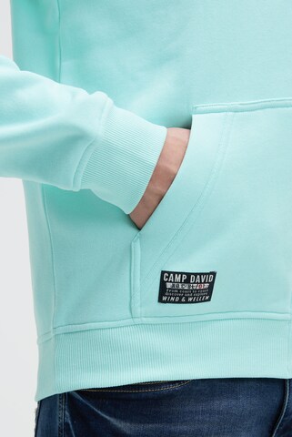 CAMP DAVID Sweatjacke in Blau
