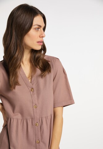 Usha Shirt Dress in Pink