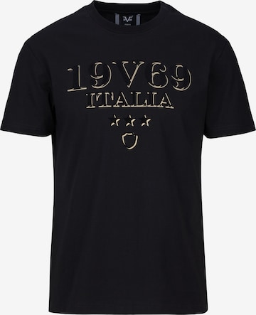 19V69 ITALIA T-Shirt 'Rafael' in Schwarz: Vorderseite