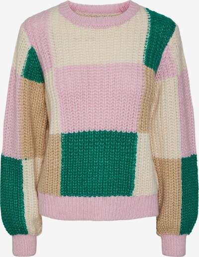 Y.A.S Sweater 'TETRI' in Beige / Light brown / Dark green / Pastel purple, Item view