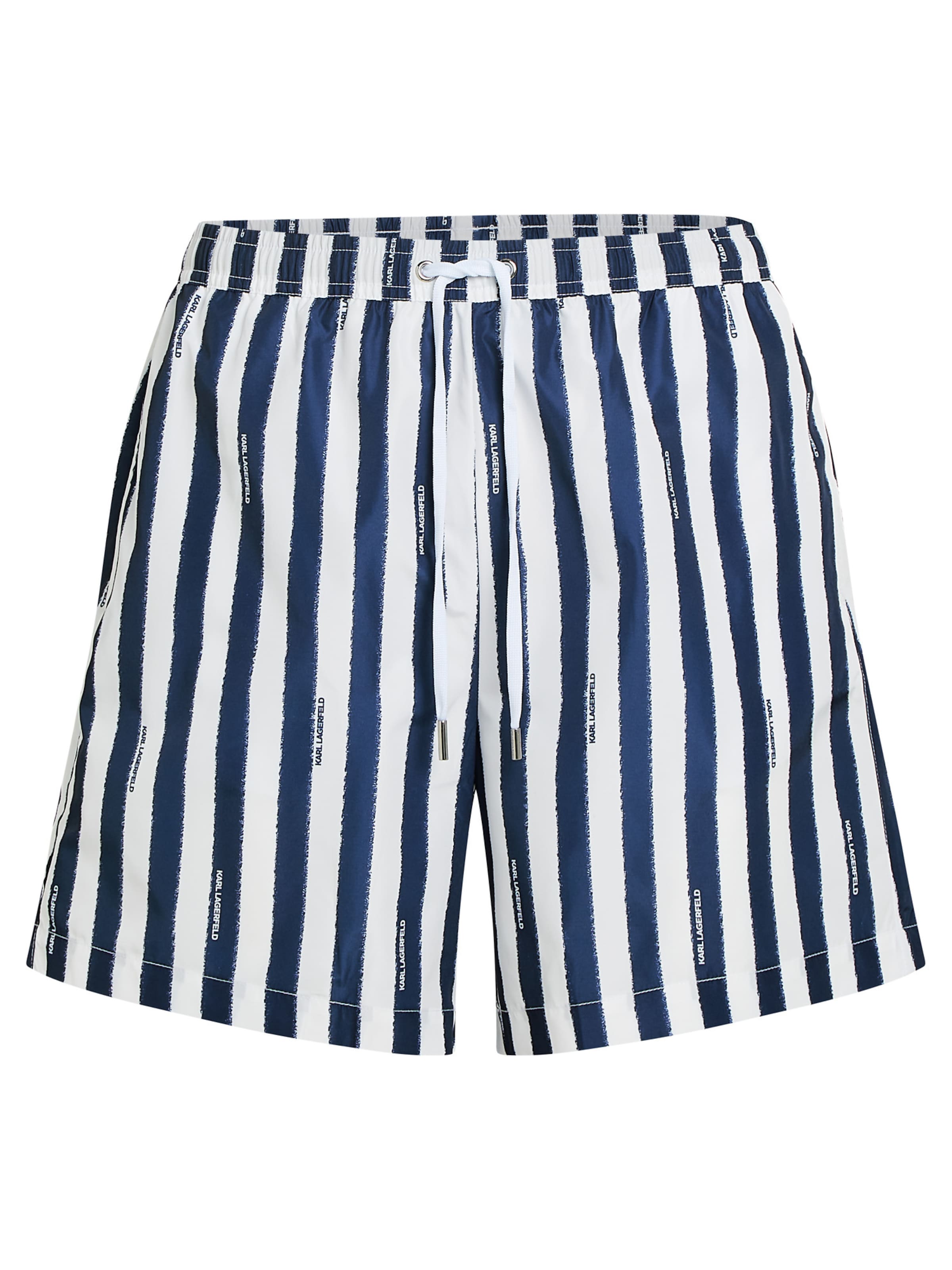Shorts de bain Karl Lagerfeld en bleu : devant