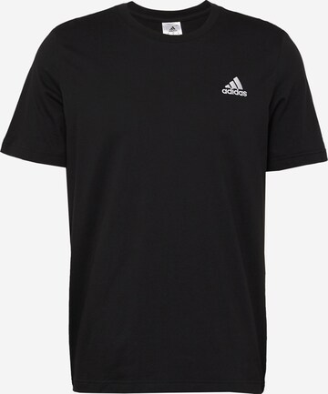 ADIDAS SPORTSWEAR - Camisa funcionais 'Essentials' em preto: frente