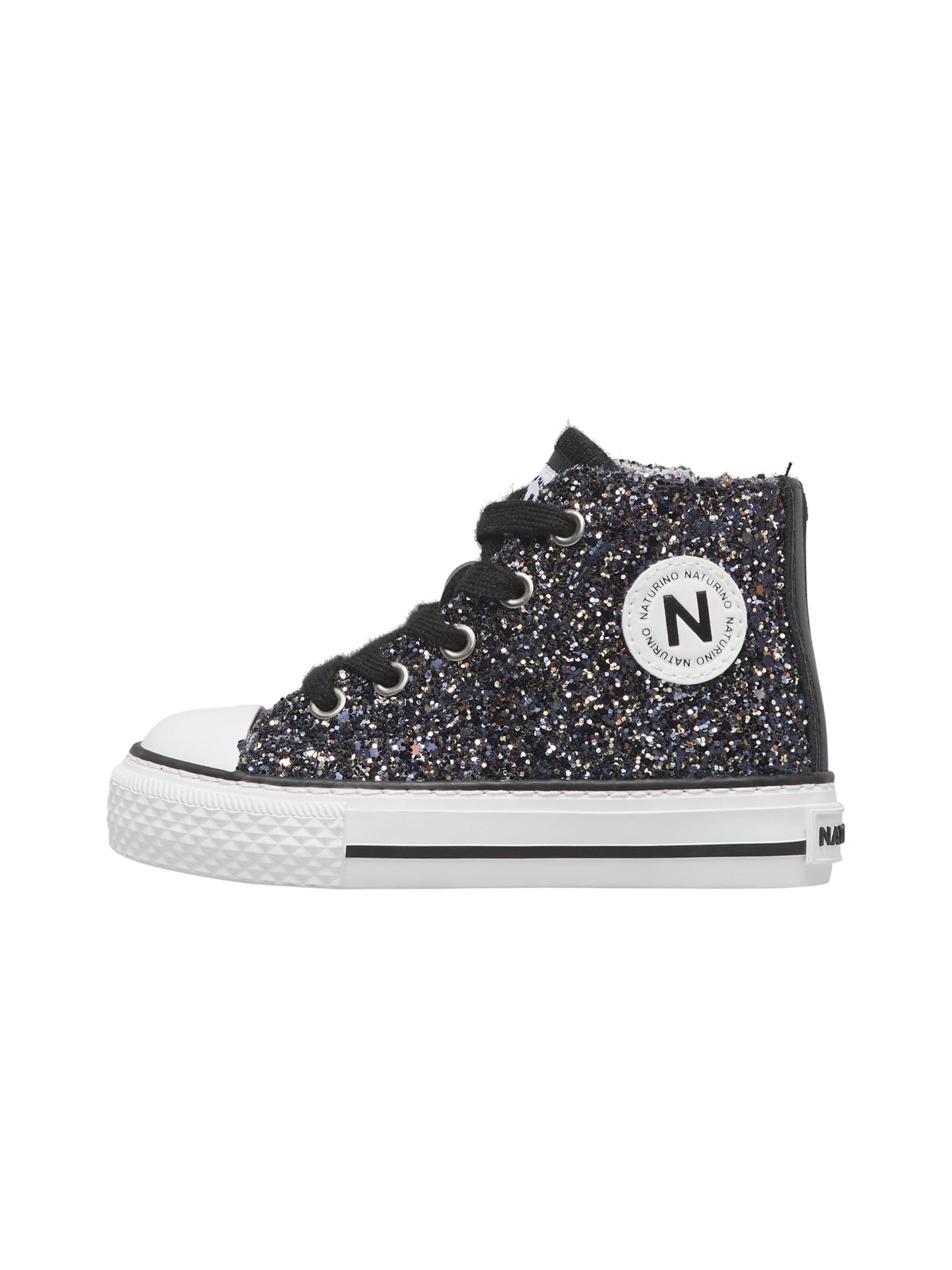 NATURINO Sneakers 'YLFAS.' in Zwart: voorkant