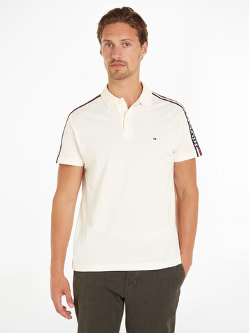 T-Shirt TOMMY HILFIGER en beige : devant