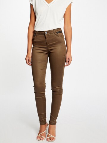 Skinny Pantalon Morgan en vert