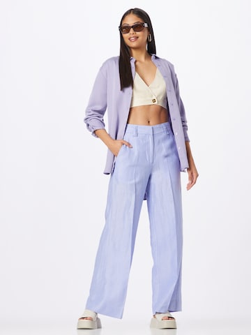 SECOND FEMALE Regular Pleated Pants 'Ydunn' in Purple