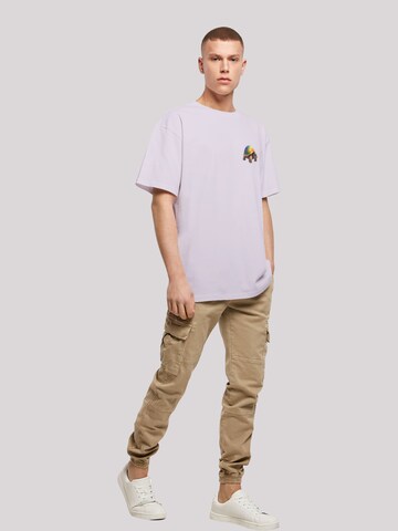 T-Shirt 'Rainbow Turtle' F4NT4STIC en violet