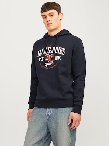 Sweat-shirt JACK & JONES en bleu : devant