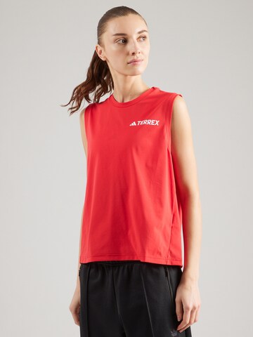 ADIDAS TERREX Спортивный топ в Красный: спереди