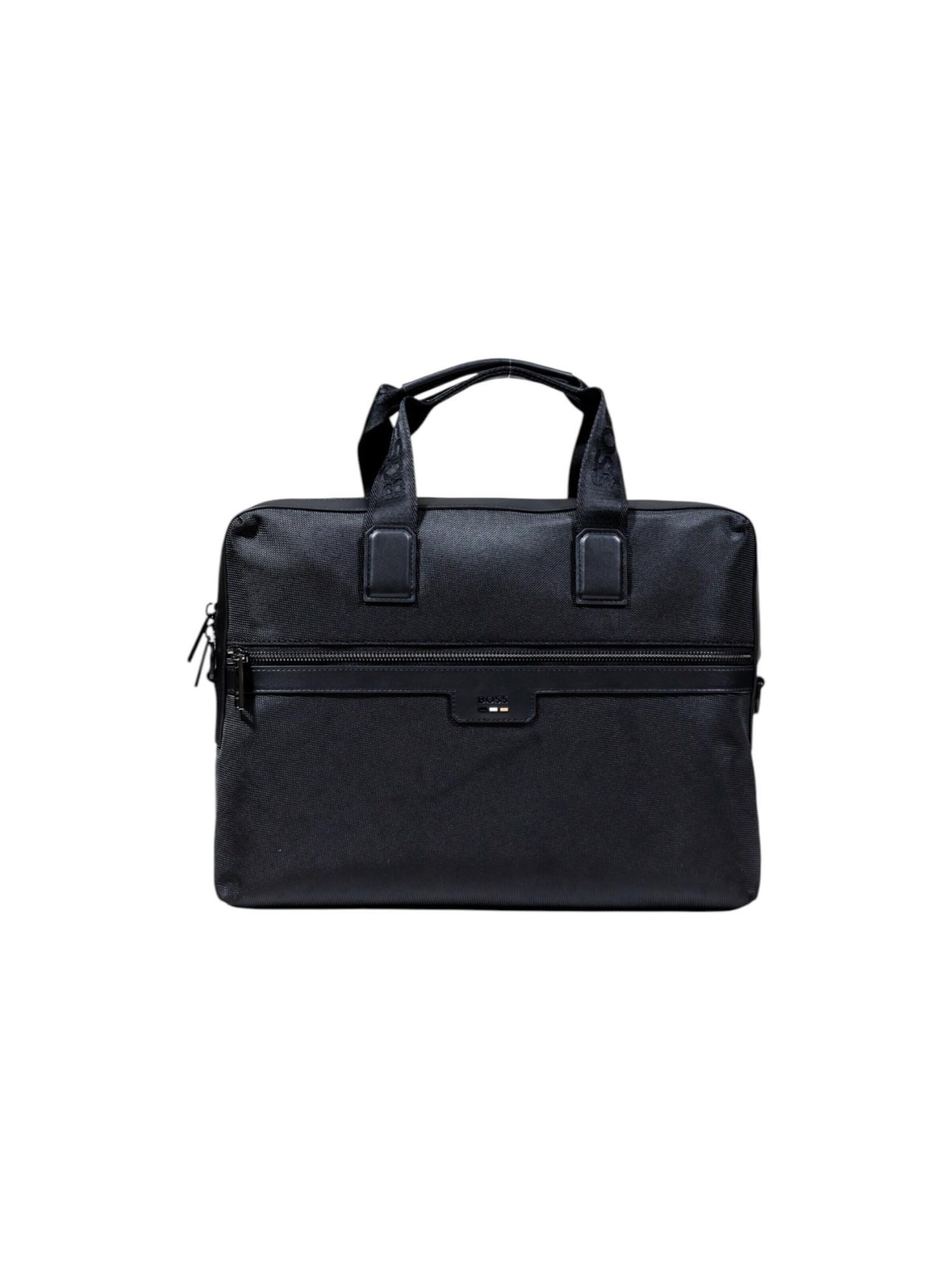 Borsa per laptop 'Ray' di BOSS in nero: frontale