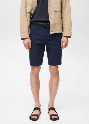 MANGO MAN Slimfit Shorts 'Gracia' in Blau: Vorderseite