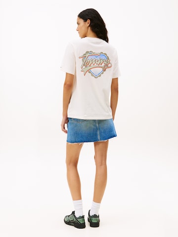 Tommy Jeans Shirt 'HEART' in White: front