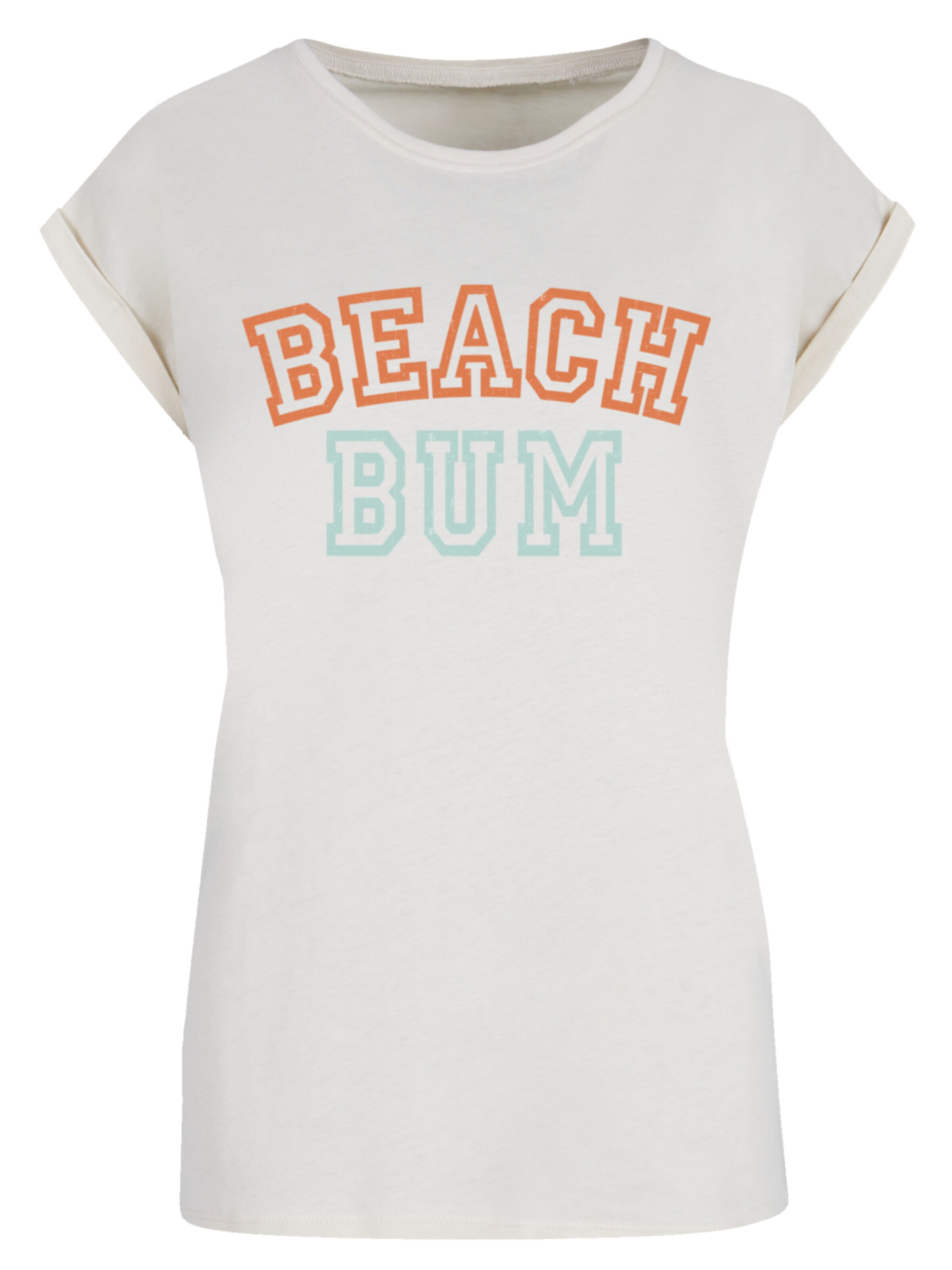 F4NT4STIC T-shirt 'Beach Bum' en sable / bleu clair / orange, Vue avec produit
