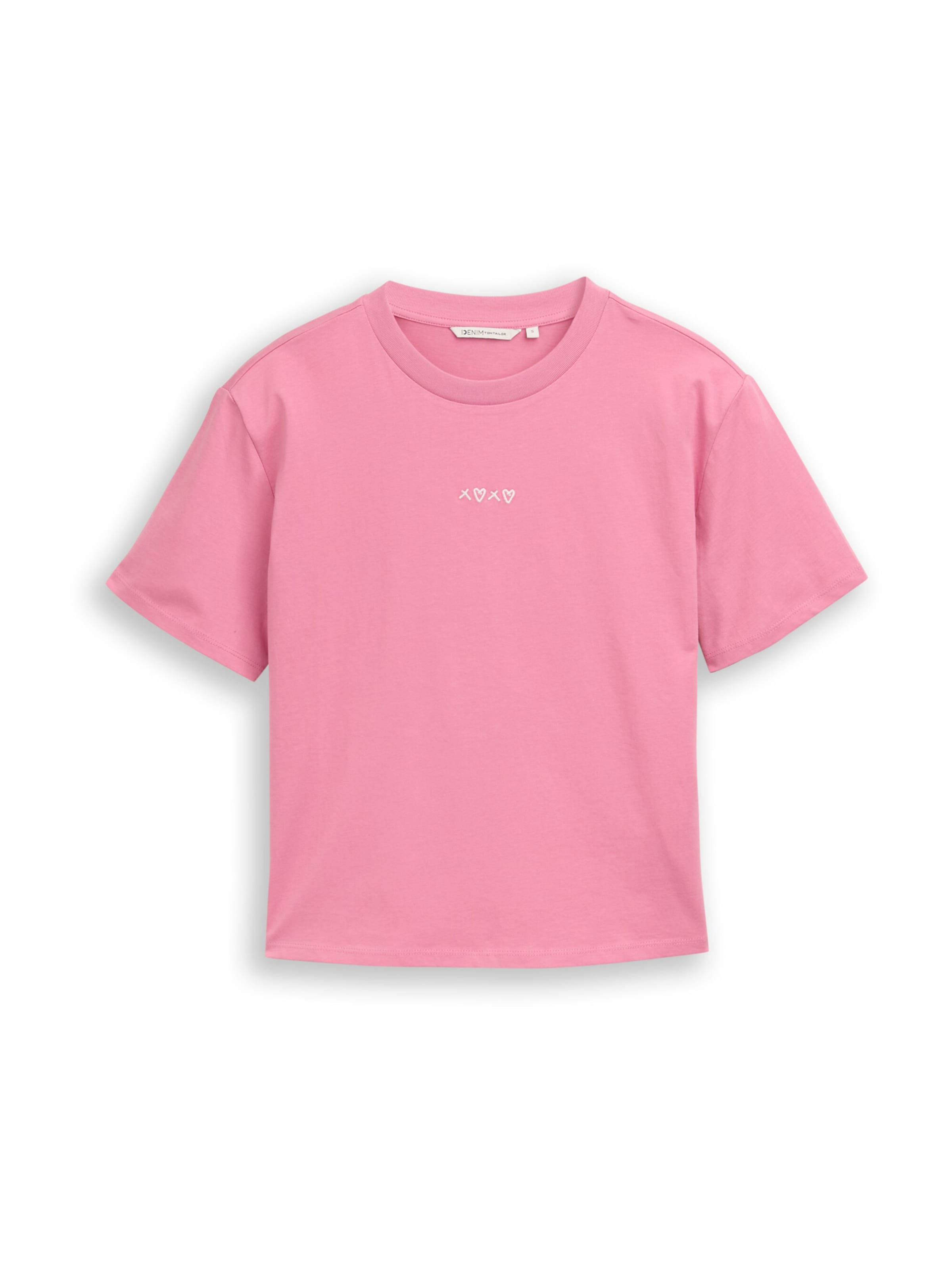 T-shirt TOM TAILOR DENIM en violet : devant