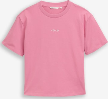 TOM TAILOR DENIM Tričko – fialová: přední strana