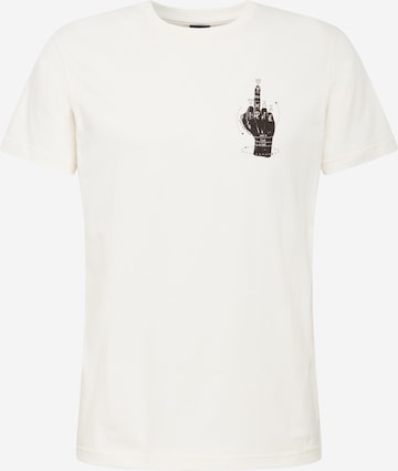 Iriedaily - Camisa 'Palmistry' em branco: frente