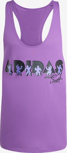 Sportiniai marškinėliai 'Adidas x Jeremy Scott' iš ADIDAS PERFORMANCE, spalva – purpurinė / šviesiai violetinė / juoda, Prekių apžvalga