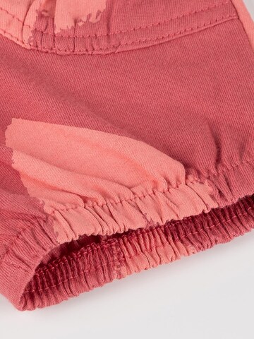 SIGIKID Regular Trousers 'Shorts Pink Birds' in Pink