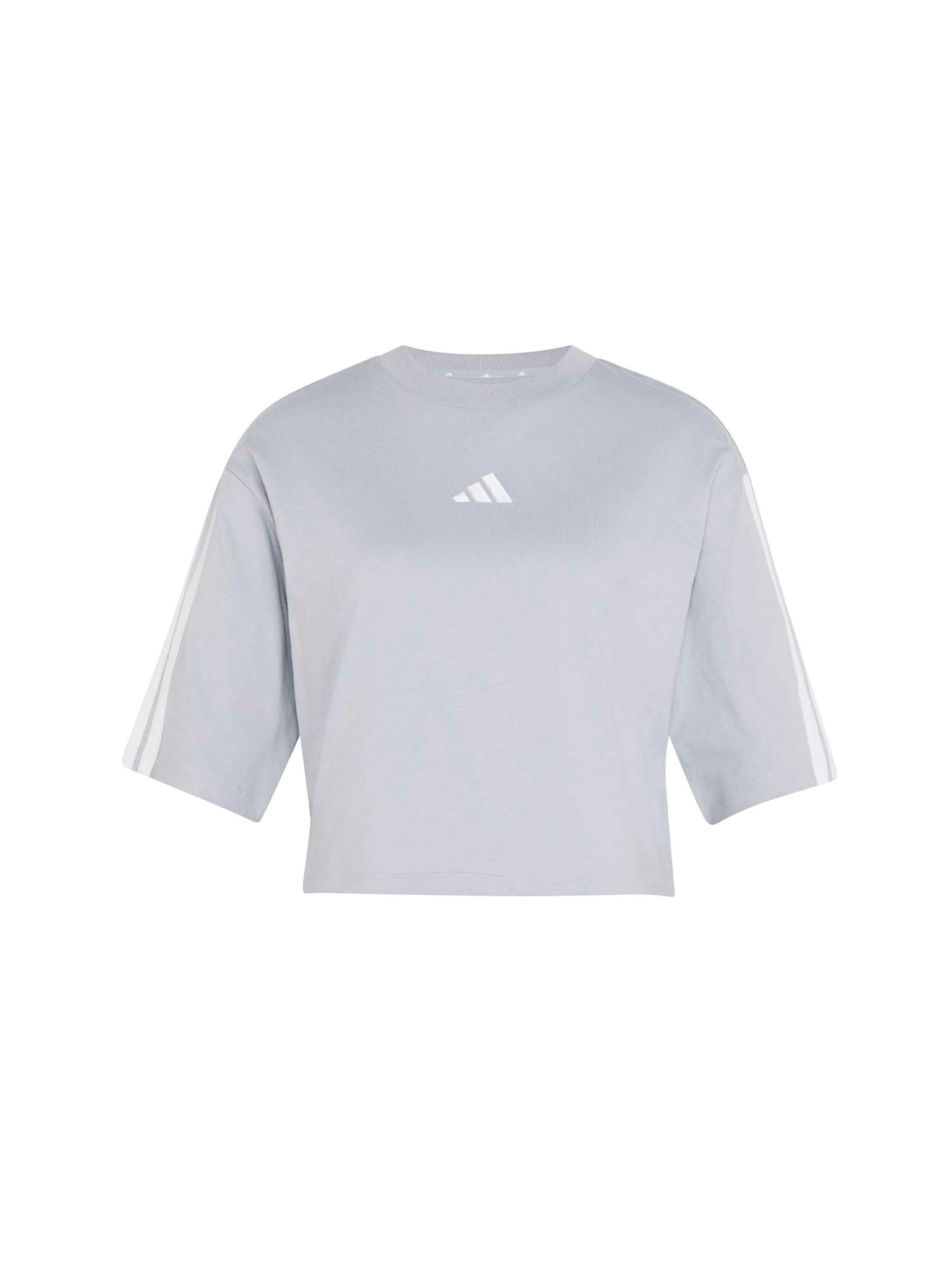 ADIDAS SPORTSWEAR T-shirt fonctionnel en gris clair / blanc, Vue avec produit