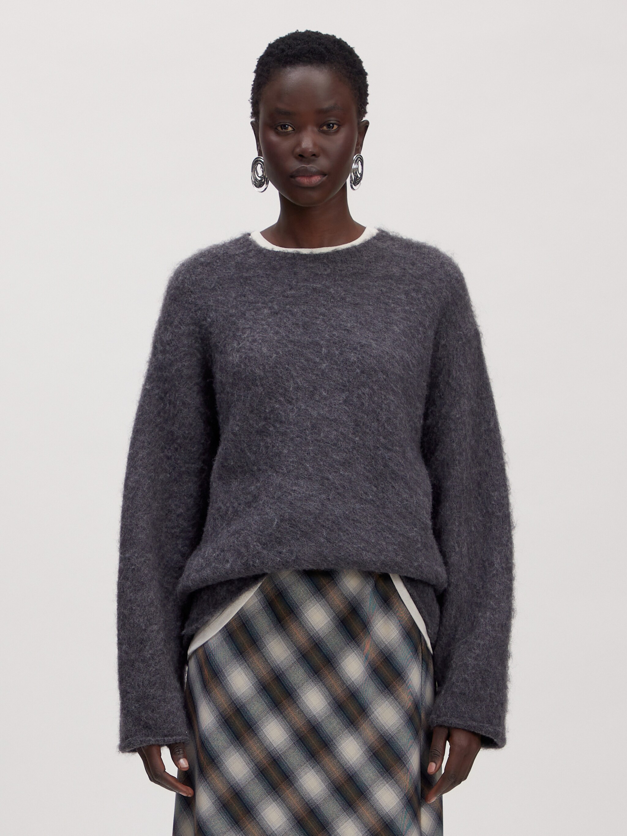 EDITED Produkte Pullover 'Harriet' grau