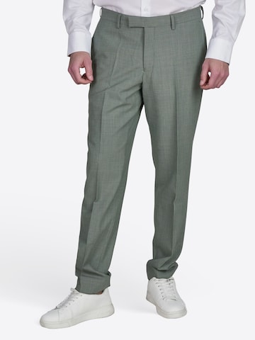 PIERRE CARDIN Regular Trousers with creases 'Ryan' in Grey: front