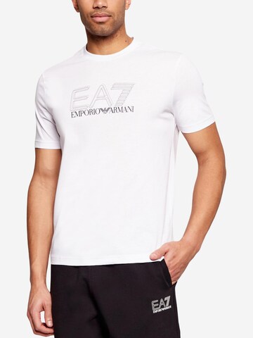 Maglietta '7M001307 AF10375' di EA7 Emporio Armani in bianco